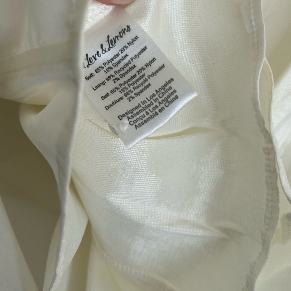 For Love And Lemons Etta Mini Dress in White - Picture 8 of 10